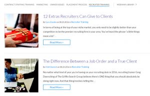 Recruiter Training Blog