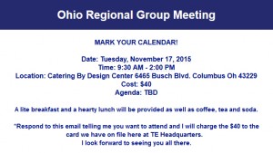 Details of Top Echelon Network's Ohio Regional Core Group meeting