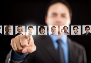 Recruiter choosing the right candidate